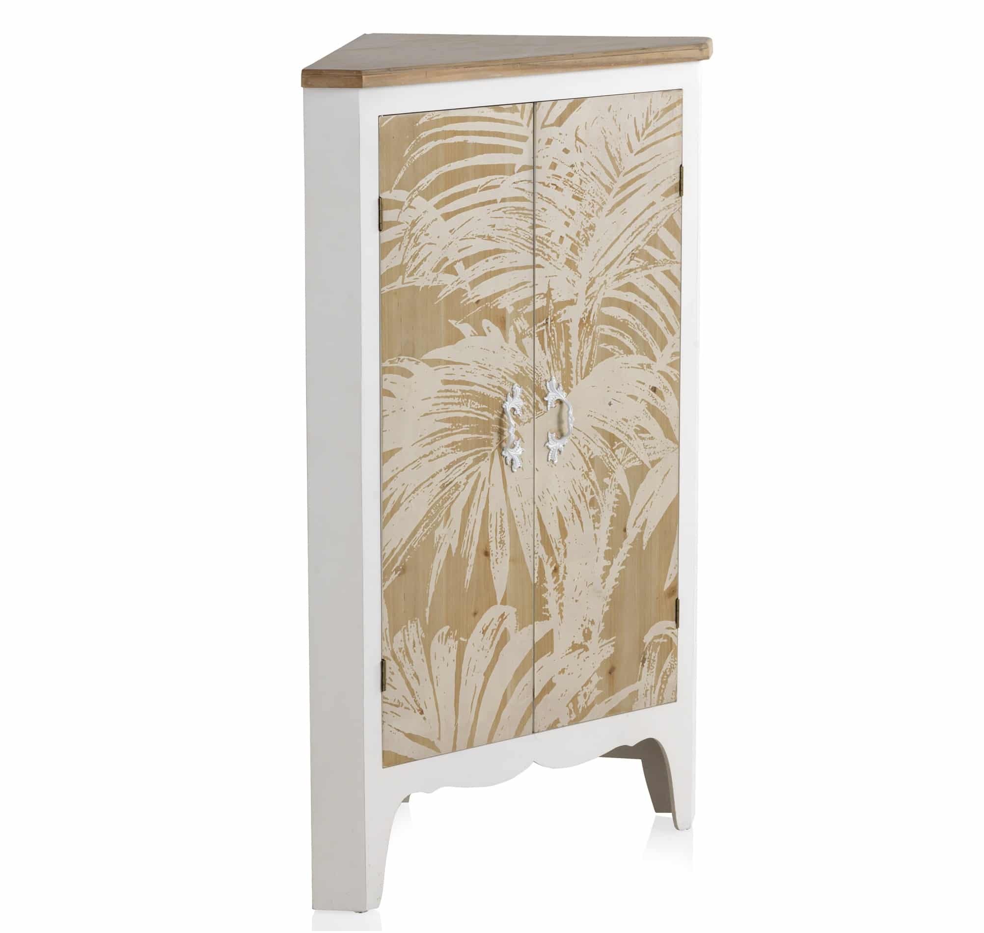 Mueble Sinfonier Rinconera Madera Blanca 2 Puertas