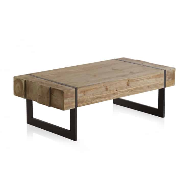 MESA DE CENTRO SOBRE ABETO 120x60x40