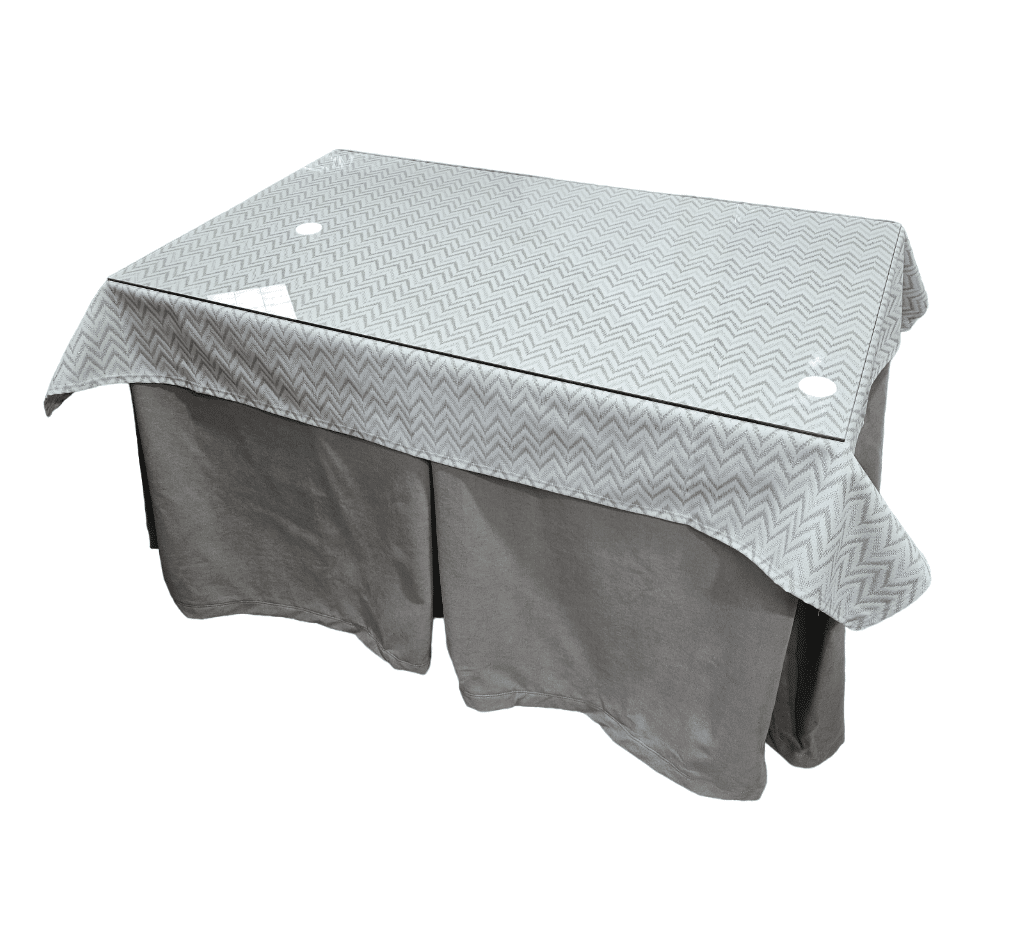 Mesa Camilla Rectangular Completa Gris-Tapete