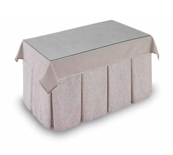 Mesa Camilla Rectangular Estampado Hueso