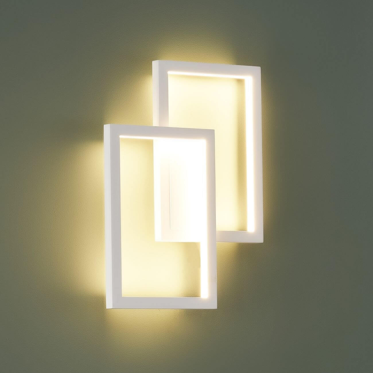 Aplique con doble rectángulo LED blanco – Taavi