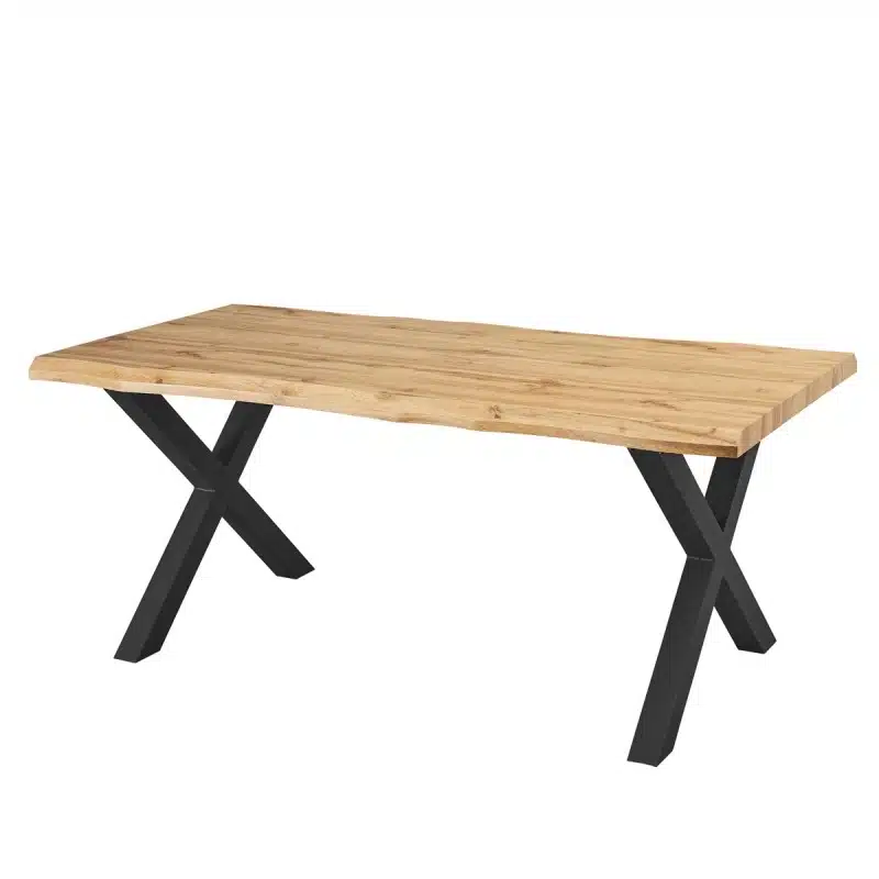 Mesa Estilo Industrial Rústica-Patas Metal 180 x90 Cm